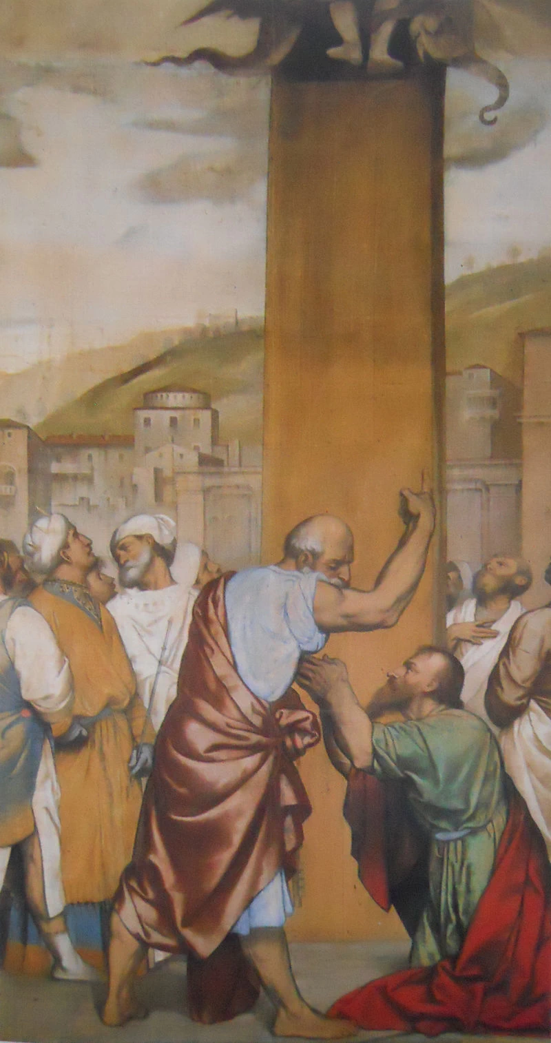 185-Alessandro Bonvicino-Moretto-Sollevamento di Simon Mago-Brescia